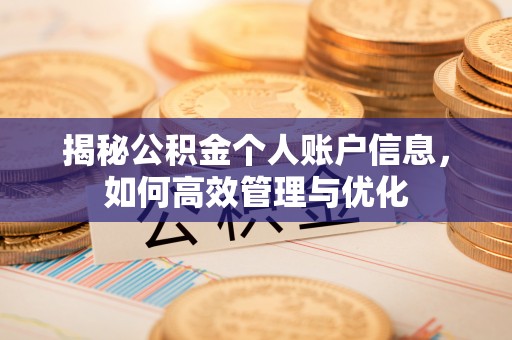 浚县揭秘公积金个人账户信息，如何高效管理与优化