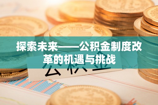 浚县探索未来——公积金制度改革的机遇与挑战