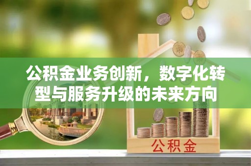 浚县公积金业务创新，数字化转型与服务升级的未来方向