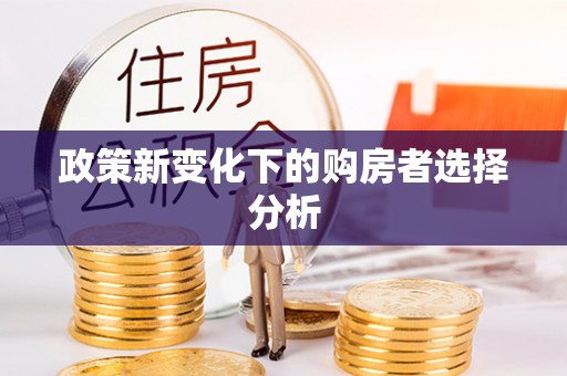 浚县政策新变化下的购房者选择分析