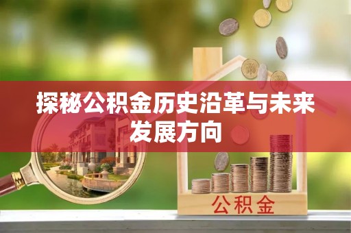 浚县探秘公积金历史沿革与未来发展方向