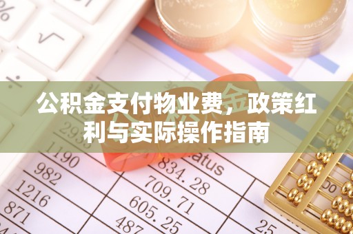 浚县公积金支付物业费，政策红利与实际操作指南