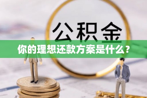 浚县你的理想还款方案是什么？