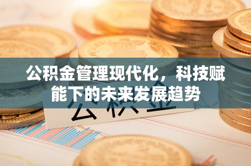 浚县公积金管理现代化，科技赋能下的未来发展趋势