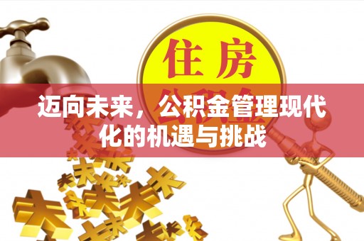 浚县迈向未来，公积金管理现代化的机遇与挑战